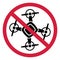 No Drone Zone Sign Icon