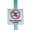 No Drone zone sign on white background