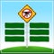 No drone zone Warning sign and Green sign boards template for copy space of text message frame, Flights with drone prohibited