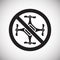 No drones allowed sign on white background for graphic and web design, Modern simple vector sign. Internet concept. Trendy symbol