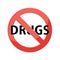 No drugs sign