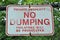 No Dumping sign