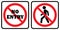 No Entry icon Collection