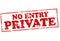 No entry private