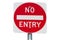 No Entry road sign