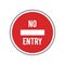 No entry road sign. Vector illustration decorative design