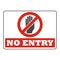No entry sign, Safety first icon