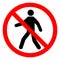 No Entry Symbol Sign Isolate On White Background,Vector Illustration EPS.10