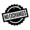 No Exchanges rubber stamp