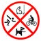 No fishing , no skateboarding and no pet