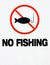 No fishing sign