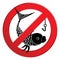 No fishing sign