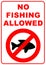 No fishing sign