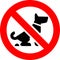 No Fouling Dog forbidden sign