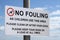 No fouling sign.
