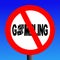 No gambling sign