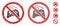 No gamepad Mosaic Icon of Rugged Items