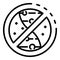 No genetic experimentation icon, outline style