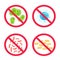No germs. Clean antibacterial control and antiseptic antiviral in hospital flat vector icon set
