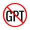 No GPT generative pre-trained transformer symbol icon