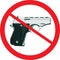 No Guns Allowed Sign. Weapons Banned. Vector Illustration