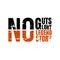 No guts no glory. A simple beautiful typographic motivational quote vector