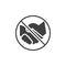 No handshake vector icon