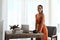 No hard work scares me. Cropped portrait of an attractive young businesswoman standing alone in her home office during a