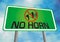 No horn sign board