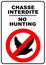No hunting sign