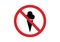 No ice cream prohibition sign ban illustration