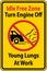 No Idling Zone Please Turn Off Engine Sign On White Background