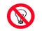 NO Incandescent Light bulb SIGN