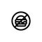 no junkfood Food Vegetable Snack Yummy Monoline Symbol Icon Logo for Graphic Design UI UX and Website