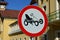No karting road sign, Poland