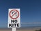 No kite surfing sing post.