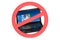 No Laptop prohibition sign