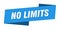 no limits banner template. no limits ribbon label.