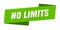 no limits banner template. no limits ribbon label.