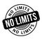 No Limits rubber stamp