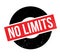 No Limits rubber stamp