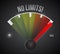 No limits speedometer illustration design