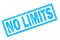 No limits stamp on white background.