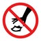 No littering symbol Vector illustration.