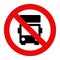 No lorry parking sign