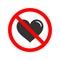 No love allowed sign