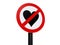 No Love zone sign