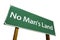 No Man\'s Land road sign