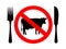No meat sign