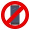 No mobile phone prohibition sign vector illustration